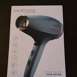 Hairitage by Mindy McKnight Black and Gold Hair Dryer